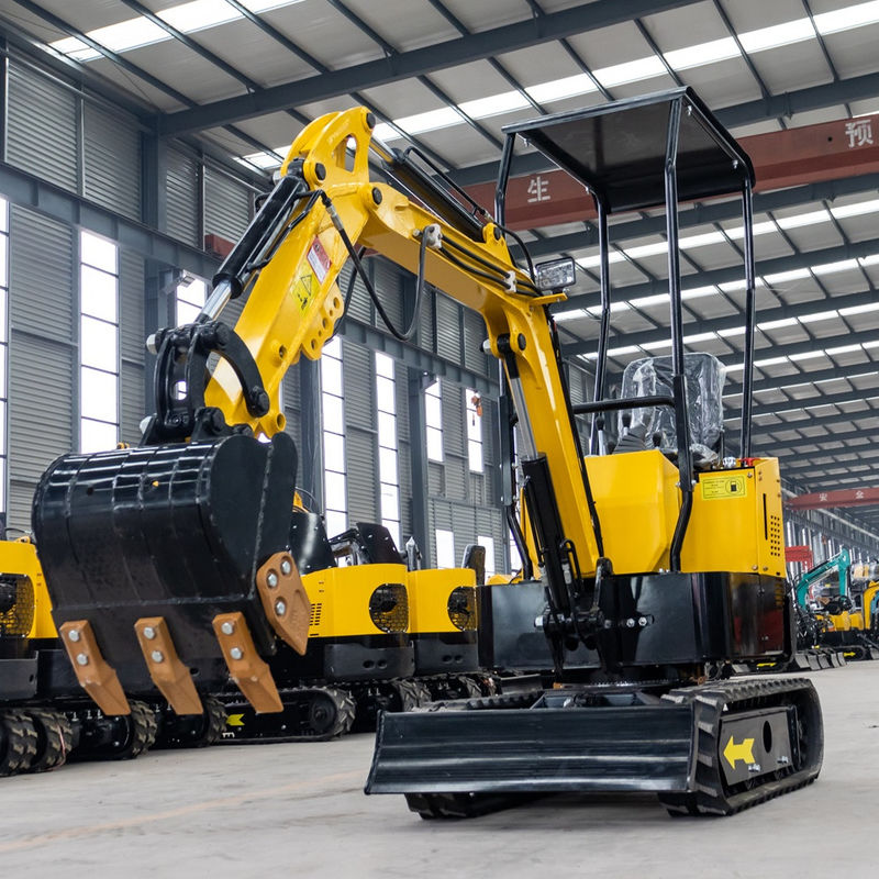 8.2 kW Motor diesel 0,8-1 tonelada Mini excavadora con profundidad máxima de excavación de 1650 mm