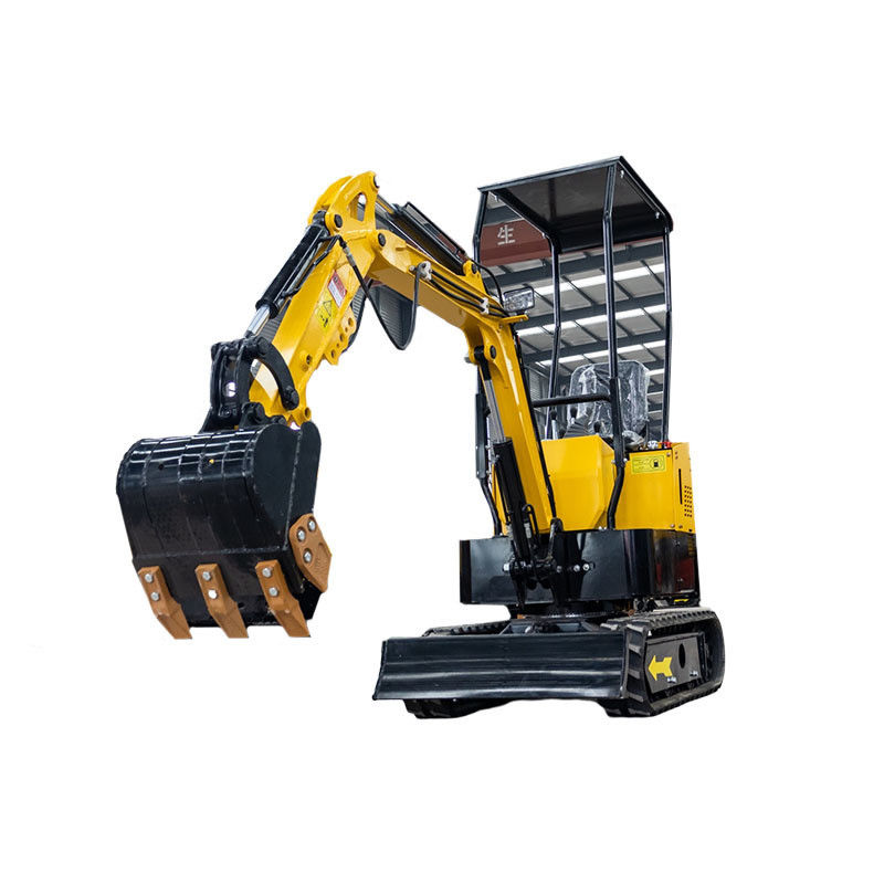 Mini excavadora de 1 tonelada con longitud total de vía de 1230 mm y sistema hidráulico avanzado