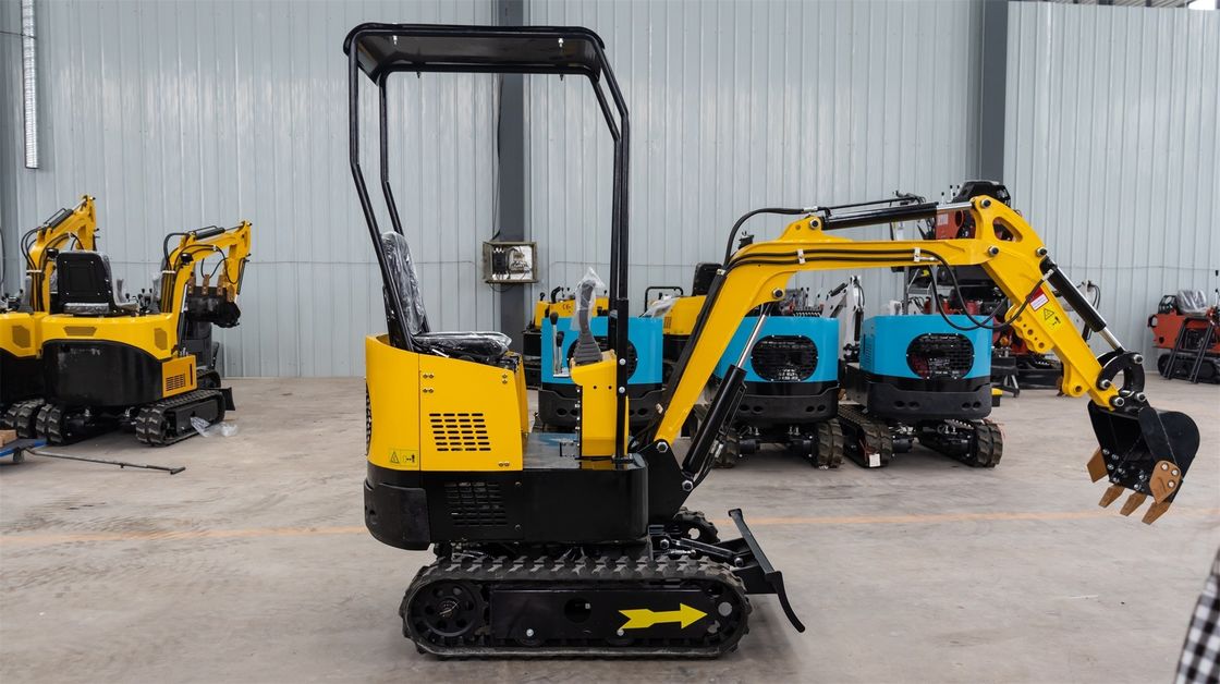 Mini excavadora de 1 tonelada con longitud total de vía de 1230 mm y sistema hidráulico avanzado