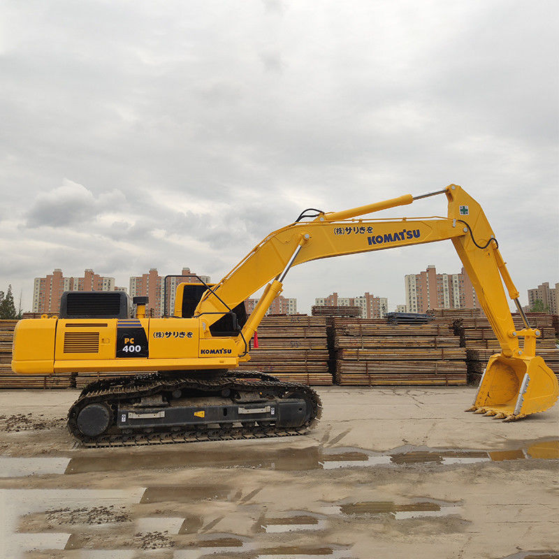 90% Komatsu PC400-8 Excavadora hidráulica de rastreo Cabina completa Alturas 3285 mm Japón original