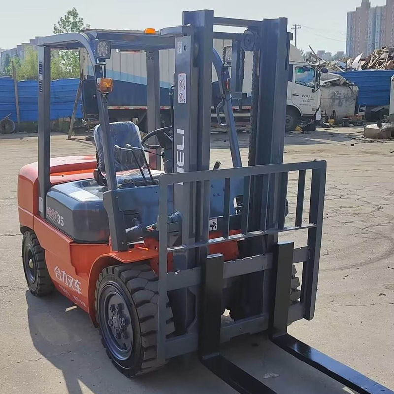 Después del servicio Video Apoyo técnico Helicóptero de 3 toneladas elevadora de horquilla diésel longitud de horquilla 1070mm