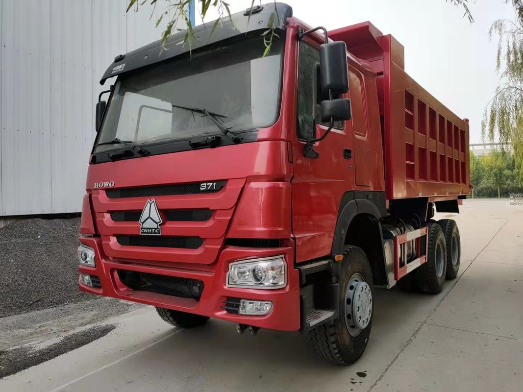 Sinotruk Howo Camiones con tirador 6x4 371hp Camión de descarga de 10 ruedas sin control de velocidad