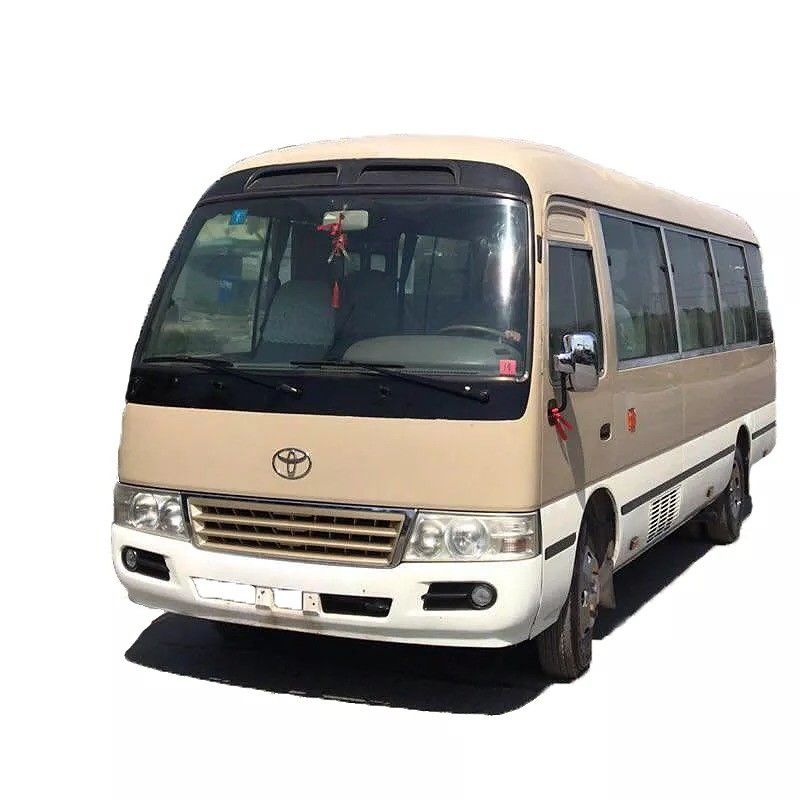 7005*2040*2785 En buenas condiciones 30 asientos minibus o usado Toyo ta Coaster Bus Sal caliente
