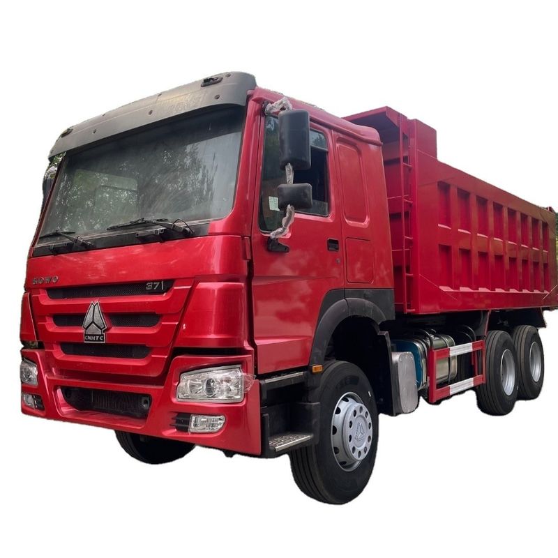 Utilizado HOWO 6 * 4 camión de descarga 371HP para la construcción de minas camión pesado 6X4 camión de remate