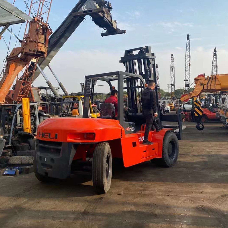 Capacidad de carga de 10 toneladas de elevadora diésel Elevadora de helicóptero usada con motor diesel
