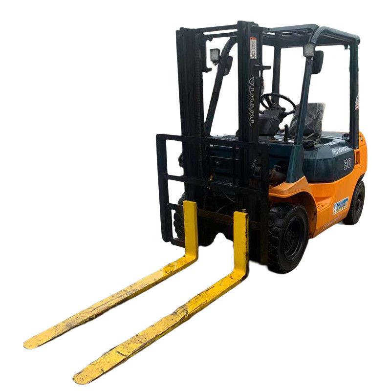 Buena condición 3ton TOYOTA original japonés carretilla elevadora de segunda mano y horas de trabajo bajas