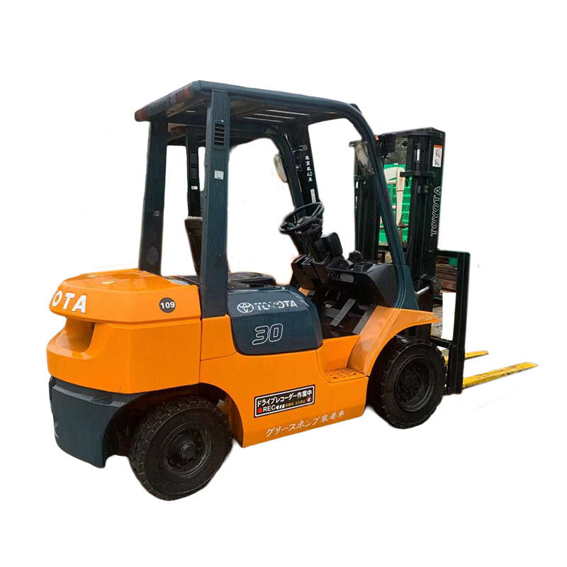 Buena condición 3ton TOYOTA original japonés carretilla elevadora de segunda mano y horas de trabajo bajas
