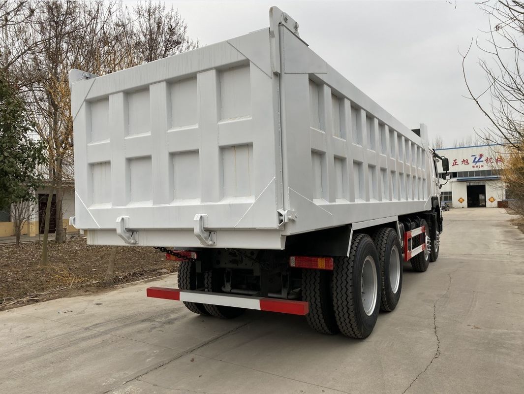 Sistema multimedia Ninguno Sinotruk HOWO 371HP camiones de basura usados 8 * 4 para la mina de construcción
