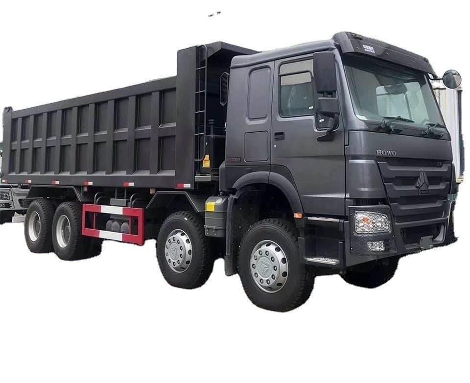 Utilizado Howo 8x4 12 ruedas 24 30 metros cúbicos 35 toneladas 40 toneladas camión de tirador camión de descarga diesel para el transporte de piedra de arena