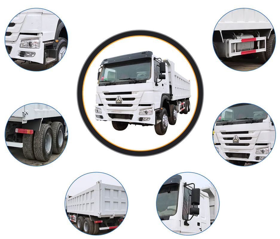 Camión de descarga totalmente renovado de 371 CV 6X4 HOWO para el transporte de basura de construcción urbana