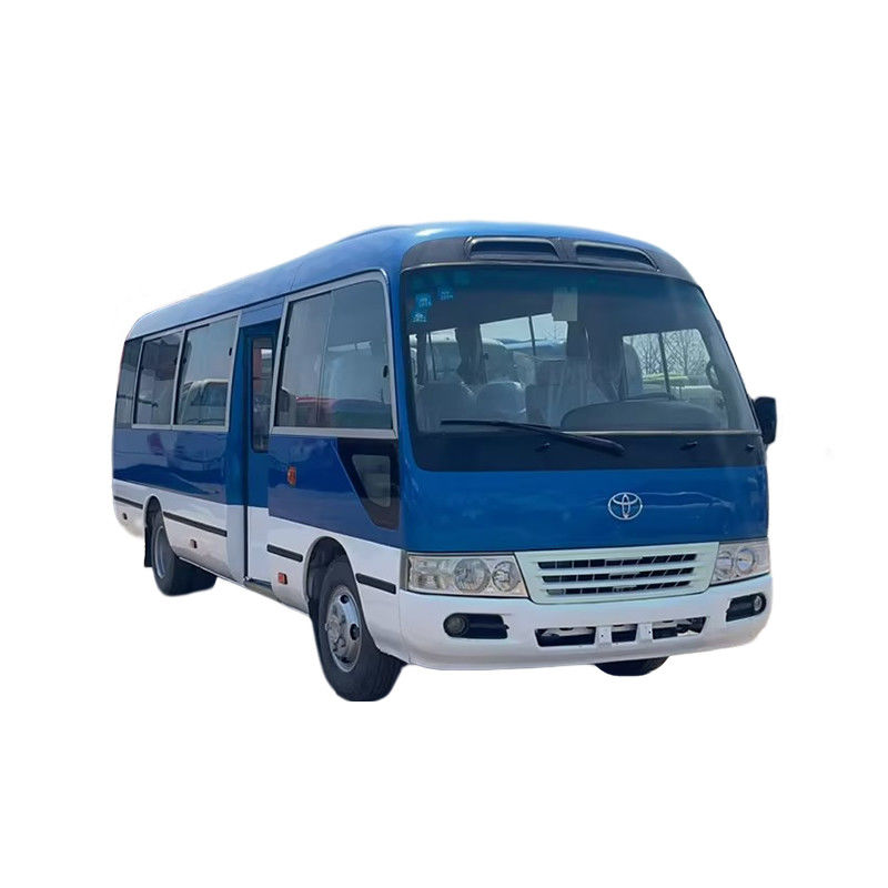 7005*2040*2785mm Estilo cómodo Toyota Coaster de segunda mano de 30 plazas con motor diesel