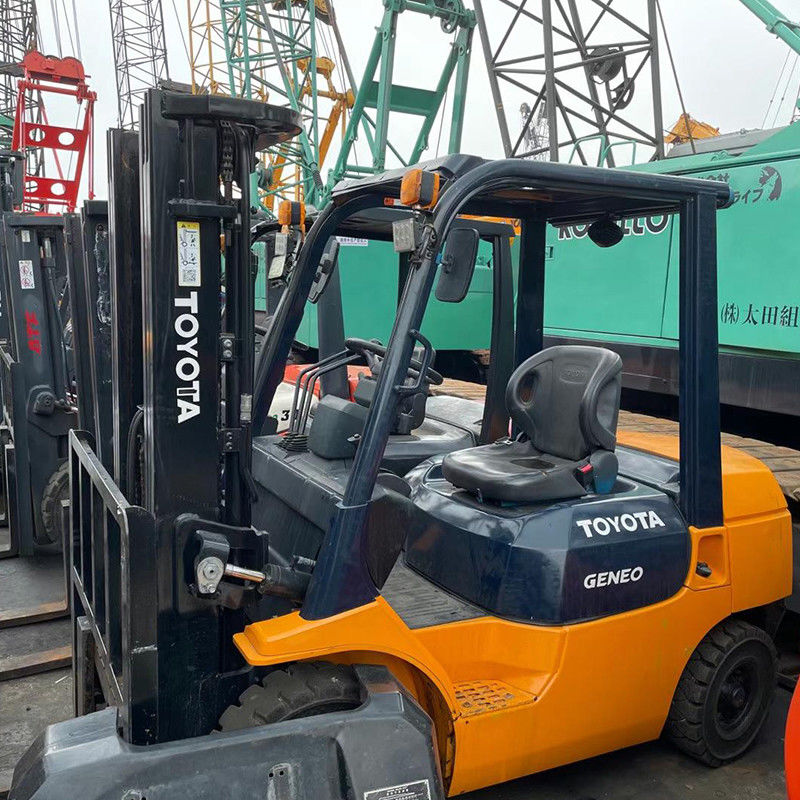 3.5t elevadora eléctrica de minería usada con tracción a cuatro ruedas Toyo Ta elevadora eléctrica diesel con ancho de horquilla de 150 m