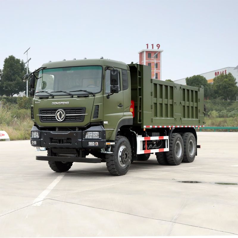 Camión de descarga de 430 caballos de fuerza Dongfeng usado 12 número de turnos hacia adelante y capacidad de carga de 21-30 toneladas