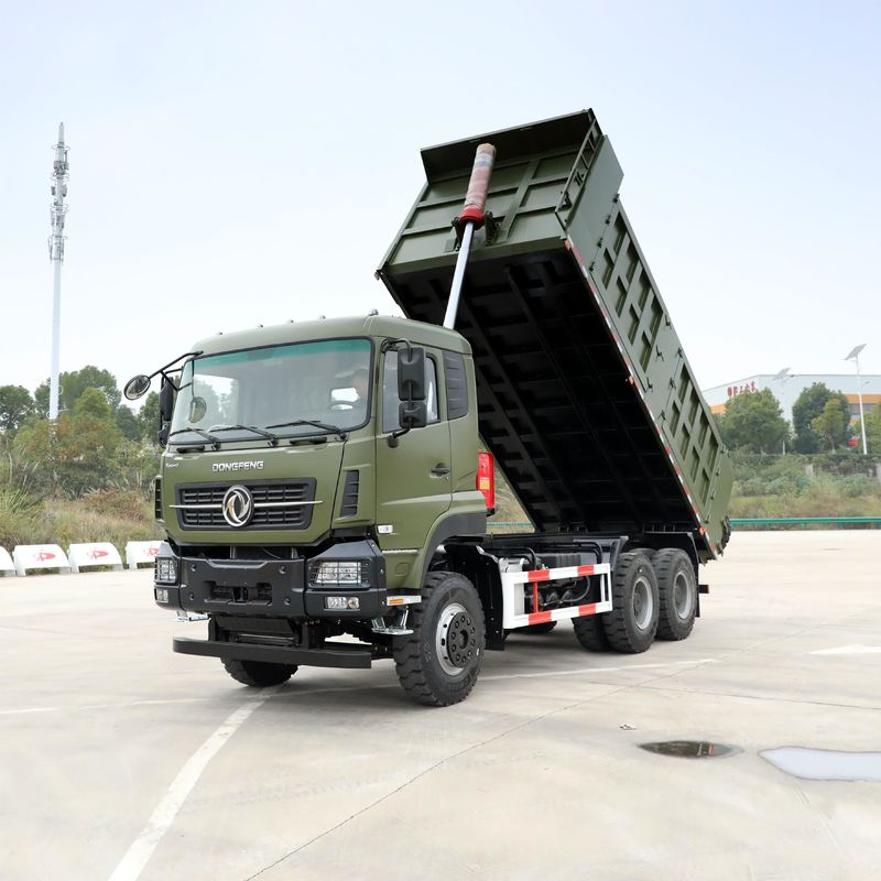 Camión de descarga de 430 caballos de fuerza Dongfeng usado 12 número de turnos hacia adelante y capacidad de carga de 21-30 toneladas
