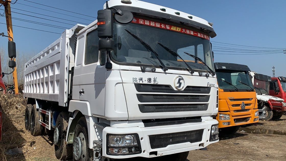 WEICHAI motor usado Shacman Howo 380HP 8 * 4 camión de carga pesada de descarga tirador camión de descarga