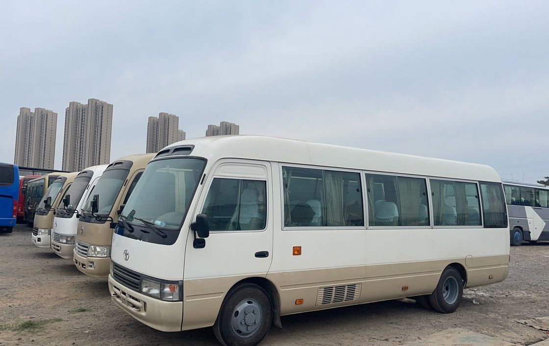 Autobús diésel Toyota Coaster de lujo de 30 plazas para la norma de emisiones Euro 3