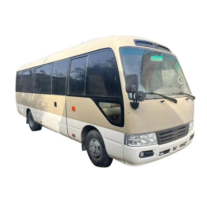 Capacidad del motor 4L Toyota Coaster 30 asientos Dirección izquierda Autobuses usados LHD para turistas