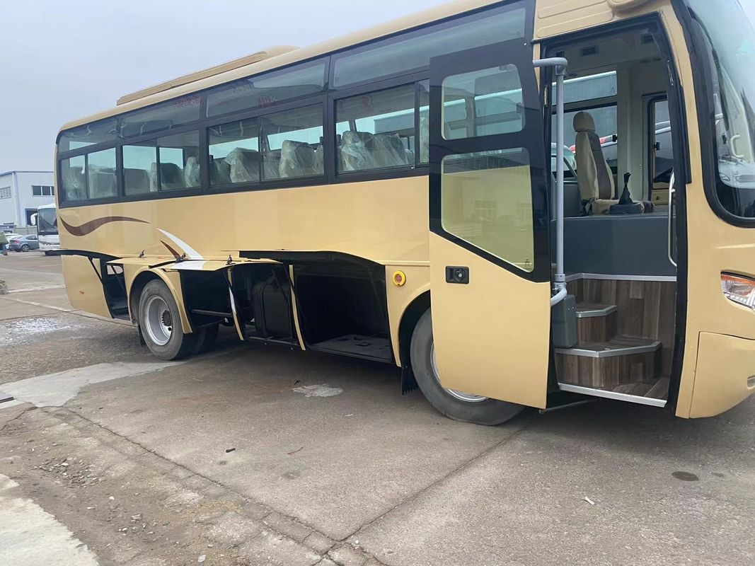Autobús de pasajeros de 35 plazas con transmisión manual de 8L con motor de accionamiento de mano izquierda