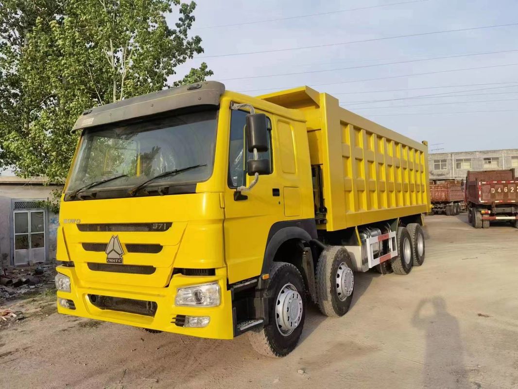 RHD SINO HOWO 8X4 Camión de descarga usado de trabajo pesado G.V.W. 31T Caja de cambios FAST12JSXD240T