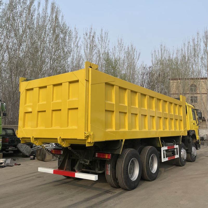 RHD SINO HOWO 8X4 Camión de descarga usado de trabajo pesado G.V.W. 31T Caja de cambios FAST12JSXD240T