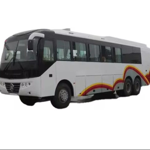 Transmisión manual 54 1 asientos Dirección derecha Autobús de pasajeros CHTC con motor Weichai