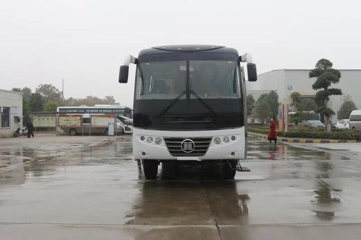 Transmisión manual 54 1 asientos Dirección derecha Autobús de pasajeros CHTC con motor Weichai