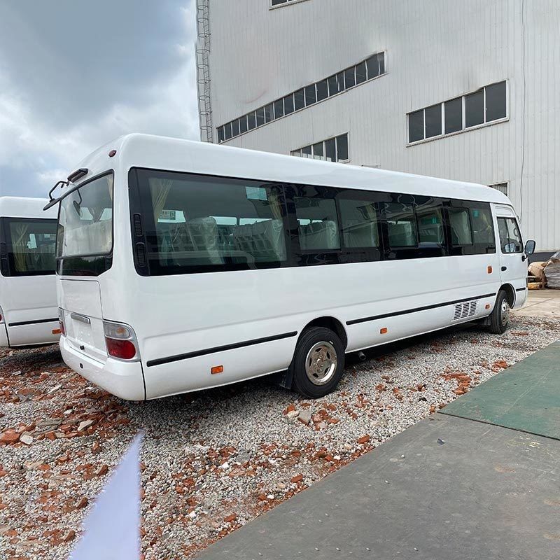 Autobús turístico de lujo de segunda mano 2023 Toyo ta Coaster 30 asientos LHD RHD Motor diesel