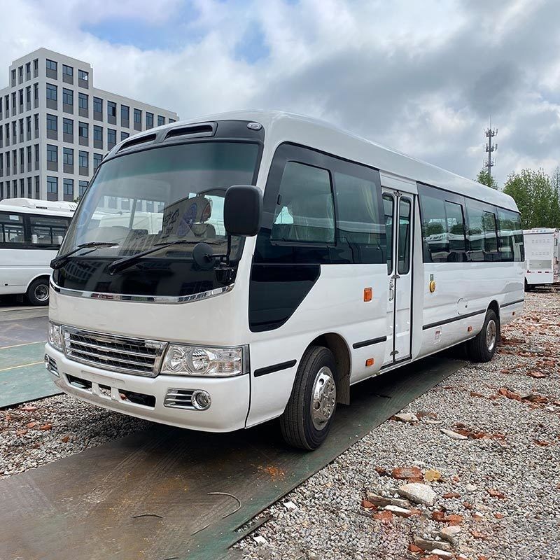 Autobús turístico de lujo de segunda mano 2023 Toyo ta Coaster 30 asientos LHD RHD Motor diesel