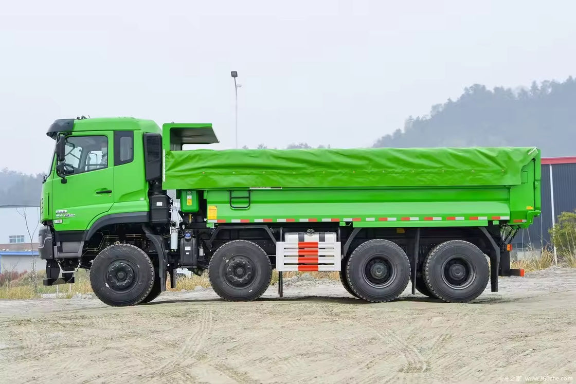 12 ruedas 35 toneladas 600hp Dongfeng camión de descarga para la arena tierra piedra transporte tirador