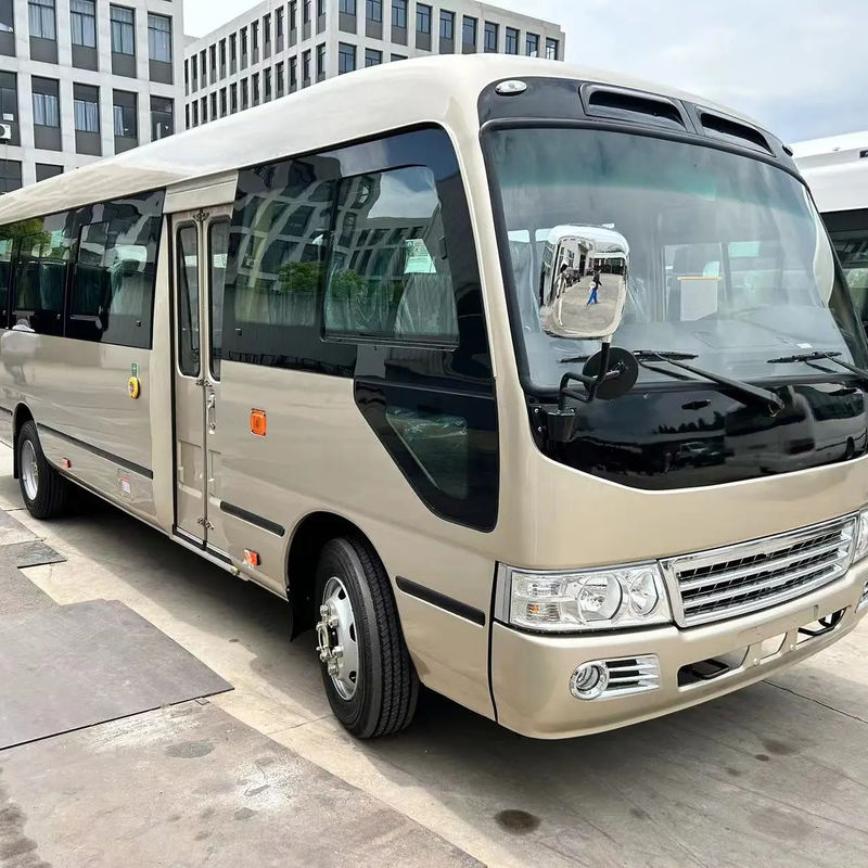Transmisión manual Tipo 30 asientos LHD/RHD Diesel Mini Coaster Bus con diseño de lujo