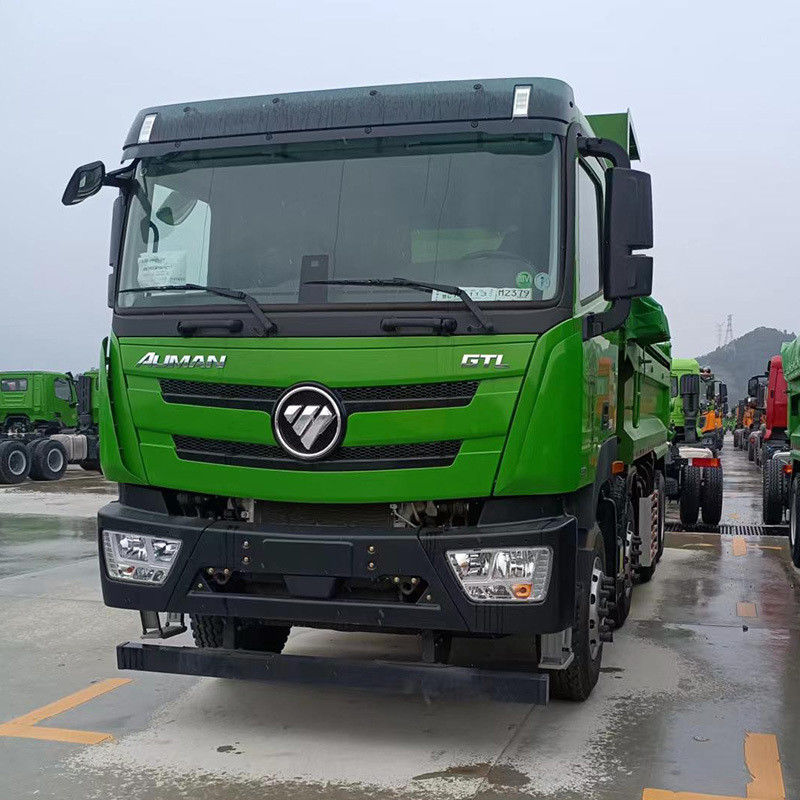 Utilizado 8x4 12 ruedas 430hp Foton camión de descarga de 12 cambios de marcha hacia delante camión diésel con volante