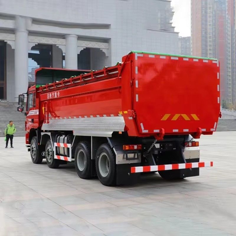 Conducción por la izquierda 30cbm camión de tirón camión de basura usado Shacman F3000 8 * 4 12 ruedas Euro 2