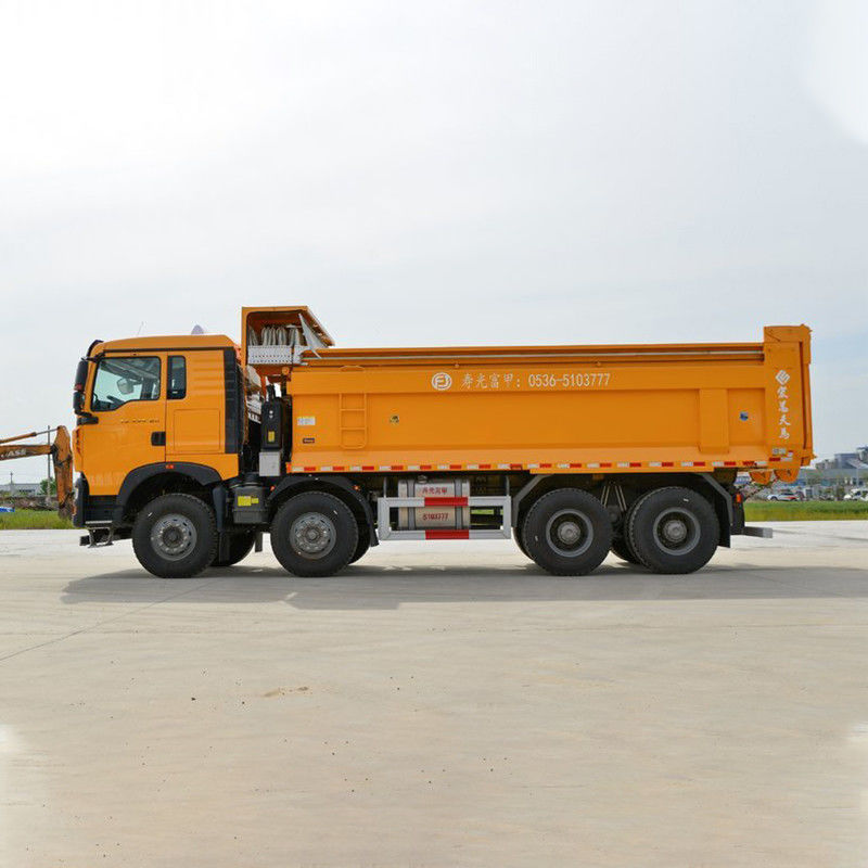 440 CV 8x4 6.5m HOWO camión de descarga con tanque de carga longitud de 6.2-8m y motor MC11.44-60