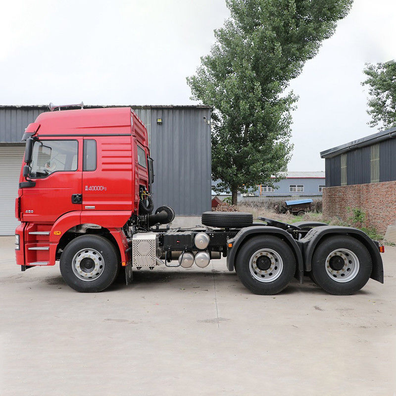 Camión tractor usado 420HP 6X4 Shacman con neumáticos 12R22.5 y norma de emisiones EURO 5