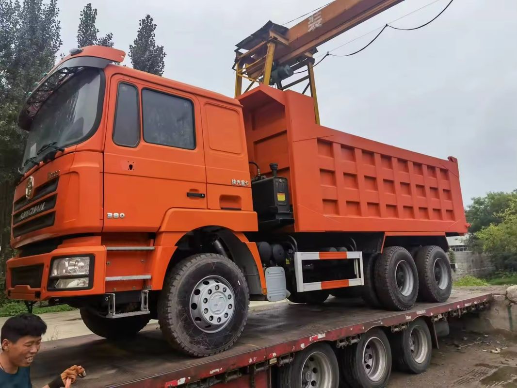 10 toneladas 6x4 10 ruedas 380 hp camión de descarga pesada para el transporte de arena y grava