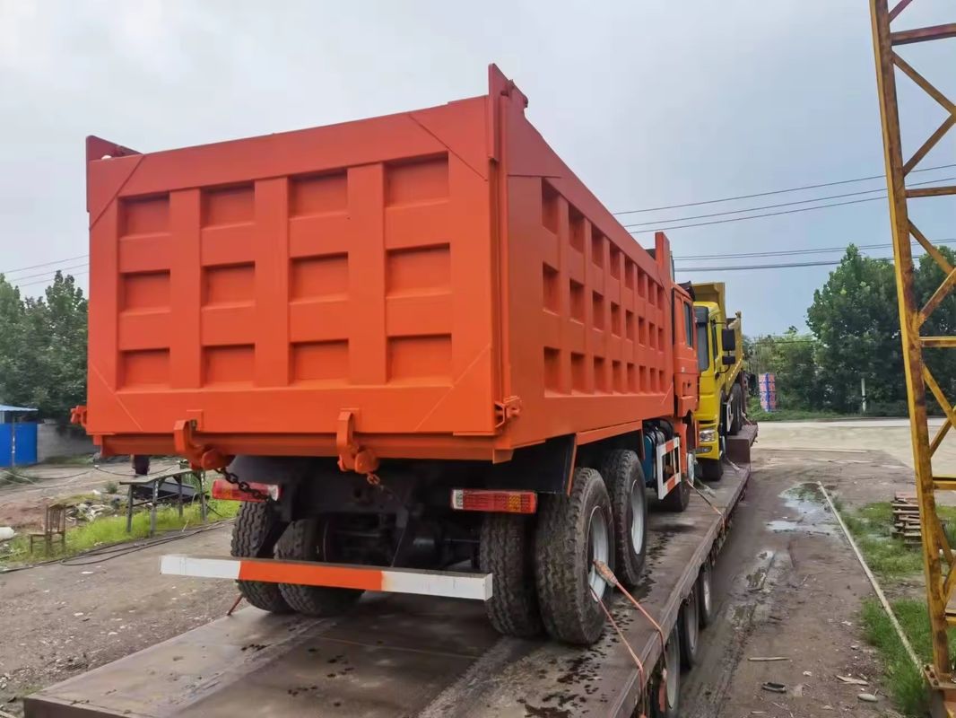 10 toneladas 6x4 10 ruedas 380 hp camión de descarga pesada para el transporte de arena y grava