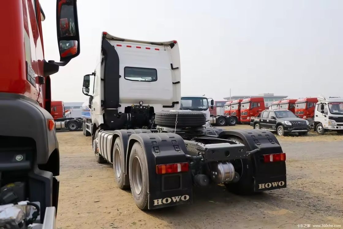 Sinotruk Howo 6x4 camión tractor de 10 ruedas usado 371hp 440hp cilindros 6 neumático número 10