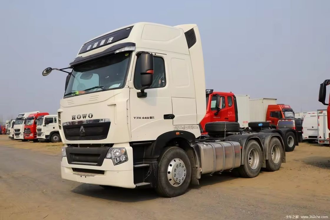 Sinotruk Howo 6x4 camión tractor de 10 ruedas usado 371hp 440hp cilindros 6 neumático número 10