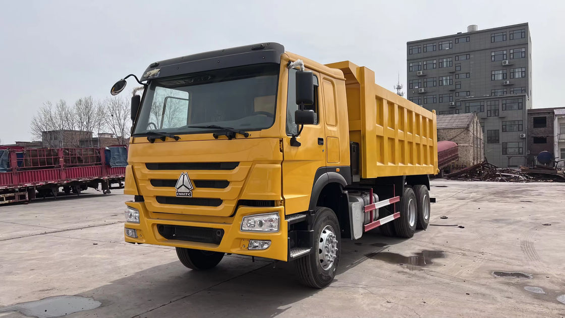 Howo 6x4 40tons 45 toneladas camión de vertederos amarillo para proyectos de construcción pesados