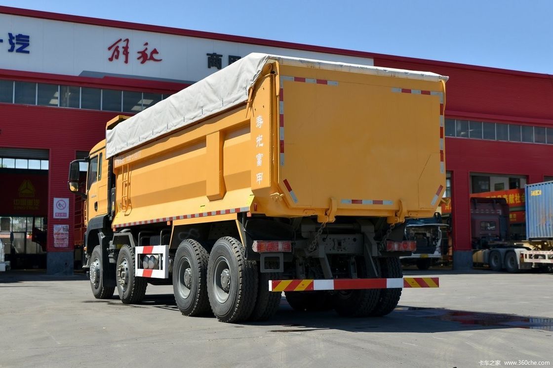 Camión pesado de segmento Sinotruk 371hp Camión de descarga usado 8 * 4 Camión de remate para beneficio