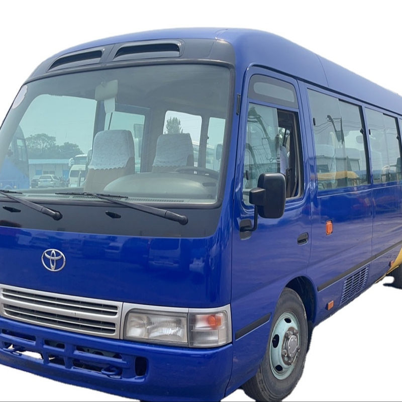 Capacidad del motor de 6-8L Dirección izquierda Toyota Coaster Bus Usado Euro 3