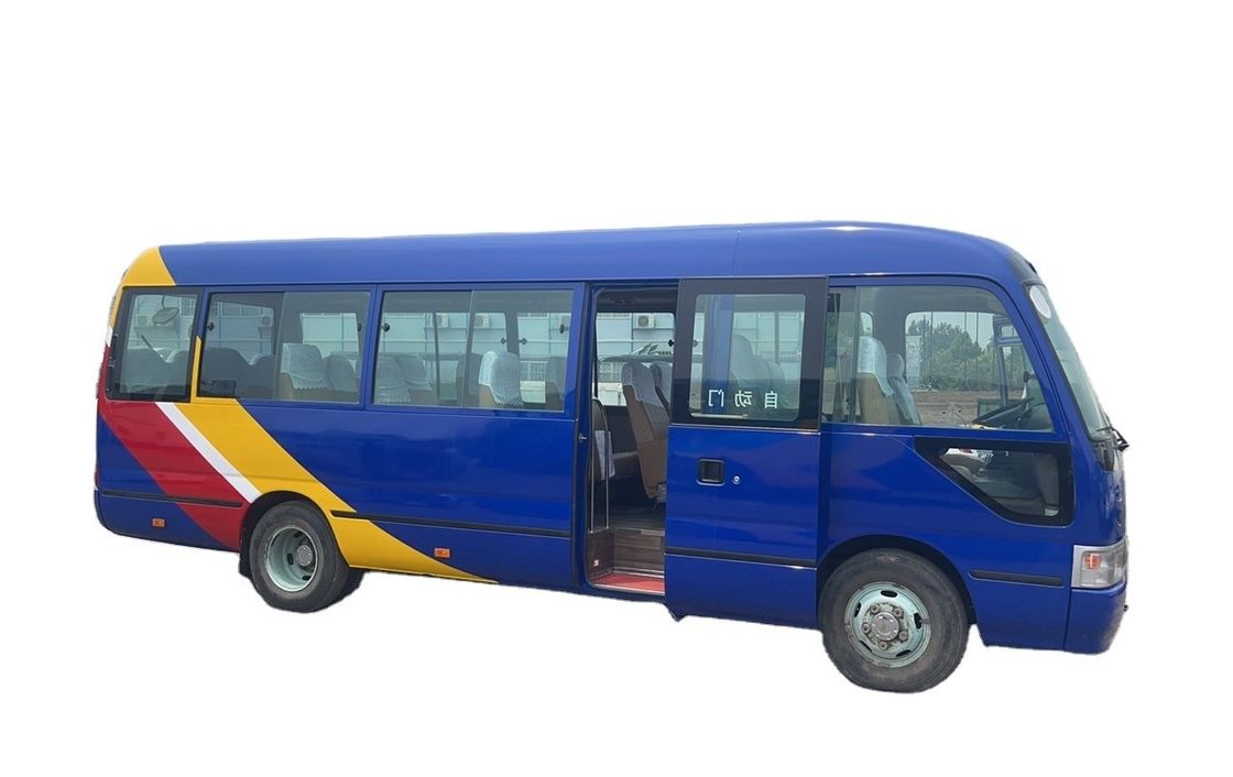 Capacidad del motor de 6-8L Dirección izquierda Toyota Coaster Bus Usado Euro 3