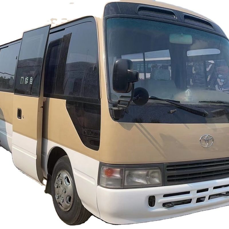 Japón Toyo ta Coaster Autobús LHD de 30 plazas con caja de cambios DF5S410 y velocidad máxima 91 110 km/h