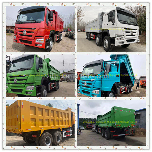 HOWO 6x4 371 CV camión diésel con volquete con dimensiones L x W x H mm 8245X2550X3450 mm