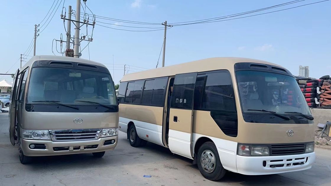 Transmisión manual 7m LHD Minibus de pasajeros de segunda mano 30 asientos Autobús usado
