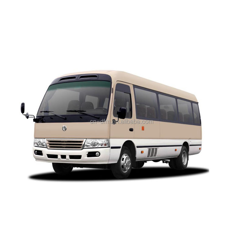 16-22 asientos Dongfeng LHD Coaster Minibus con el compartimiento de equipaje trasero Volumen de 0,25 m3
