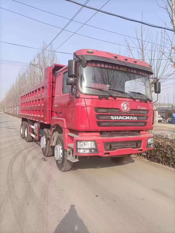 El número de turno de adelante 12 usado SHACMAN camión de descarga 8X4 6X4 420HP para la minería de trabajo pesado