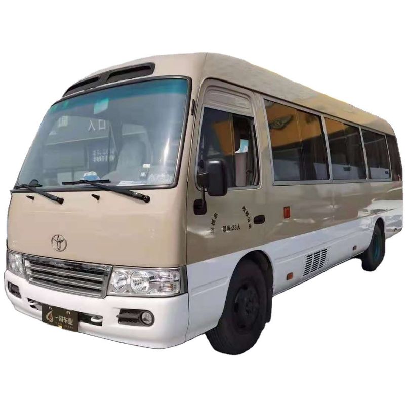 Toyota Coaster Diesel Autobús de 30 asientos con transmisión manual y velocidad máxima de 120 km/h