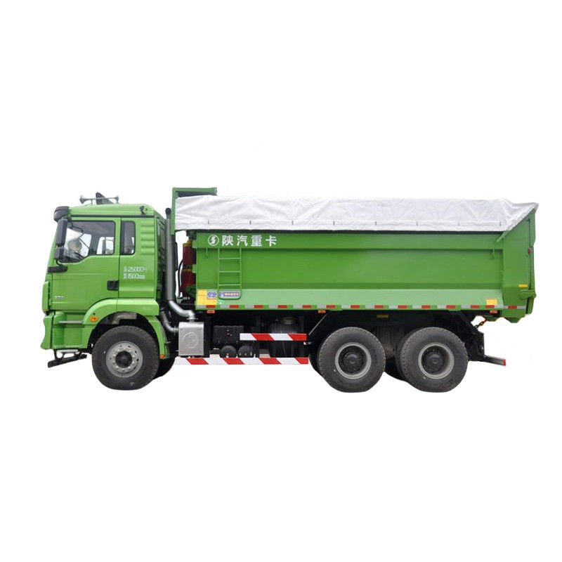 15500 kg Peso bruto del vehículo SHACMAN 6x4 camión de basura 350HP 100 toneladas 360° cámara trasera
