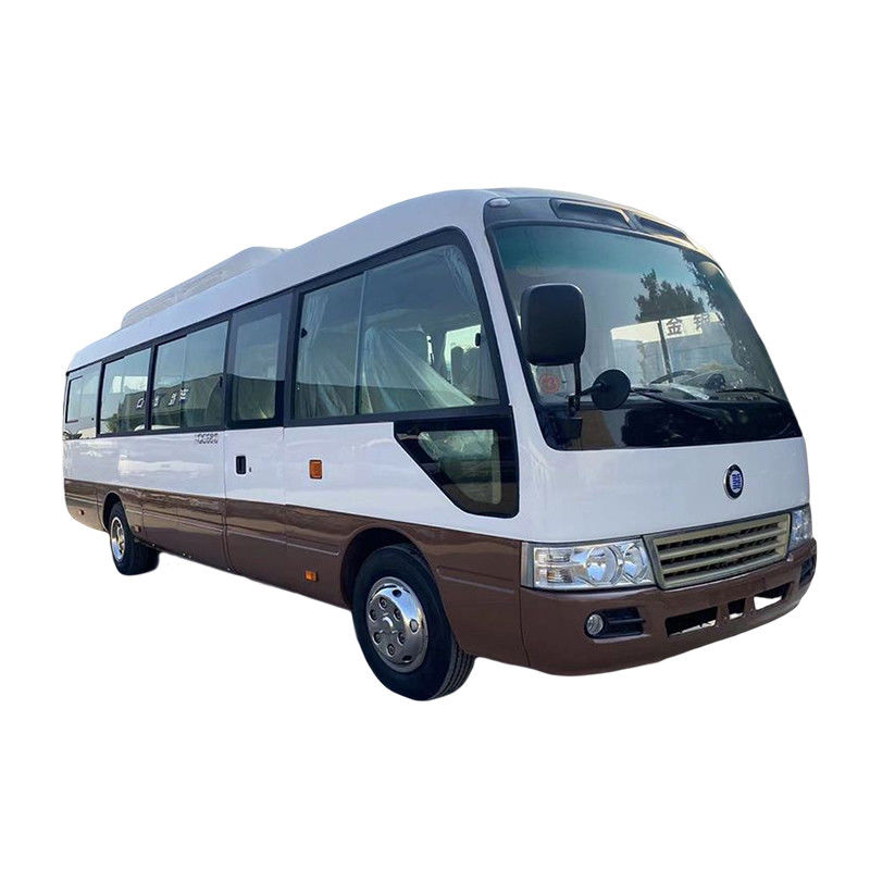 LHD RHD 30 asientos Toyo ta Coaster Bus con tanque de 70L de combustible y 4500-6700ml de desplazamiento
